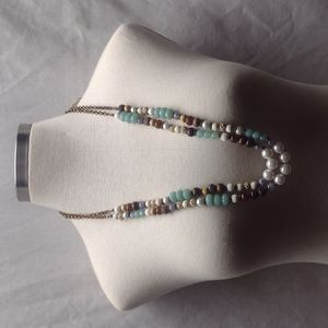 Chico's two strand beaded necklace